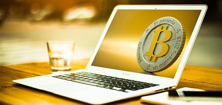 Bitcoin on Laptop